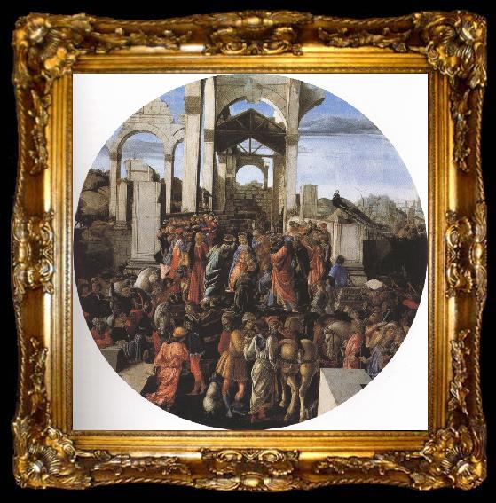 framed  Sandro Botticelli Adoration of the Magi (mk36), ta009-2